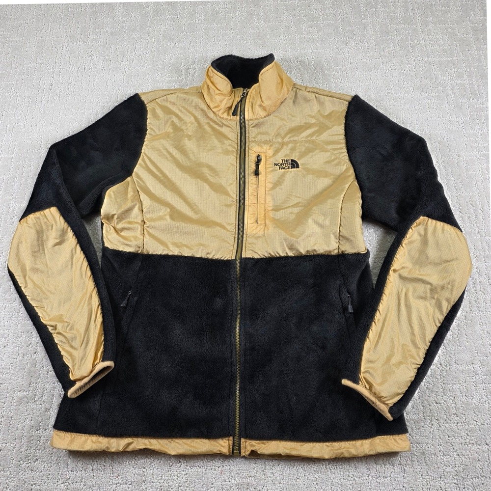 The North Face Denali 2 Polartec Fleece Full Zip Jacket Gold Black Womens Large